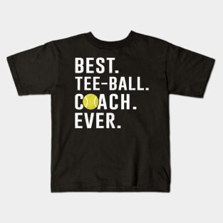 Best Tee-Ball Coach Ever Gift Kids T-Shirt